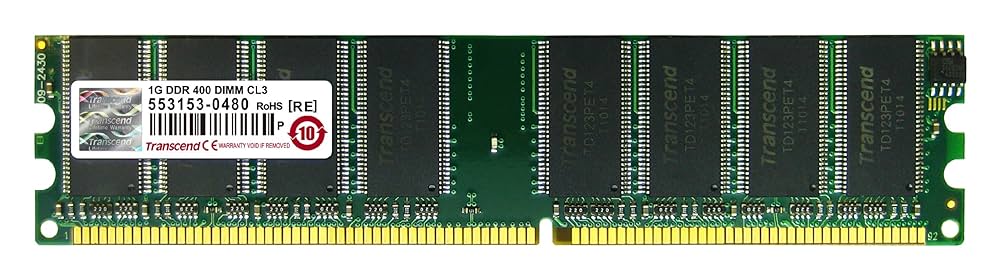 Transcend　DDR400Mhz 1GB　未使用 Transcend 1G DDR400 REG 3-3-3 1GB Server Memory RAM | eBay