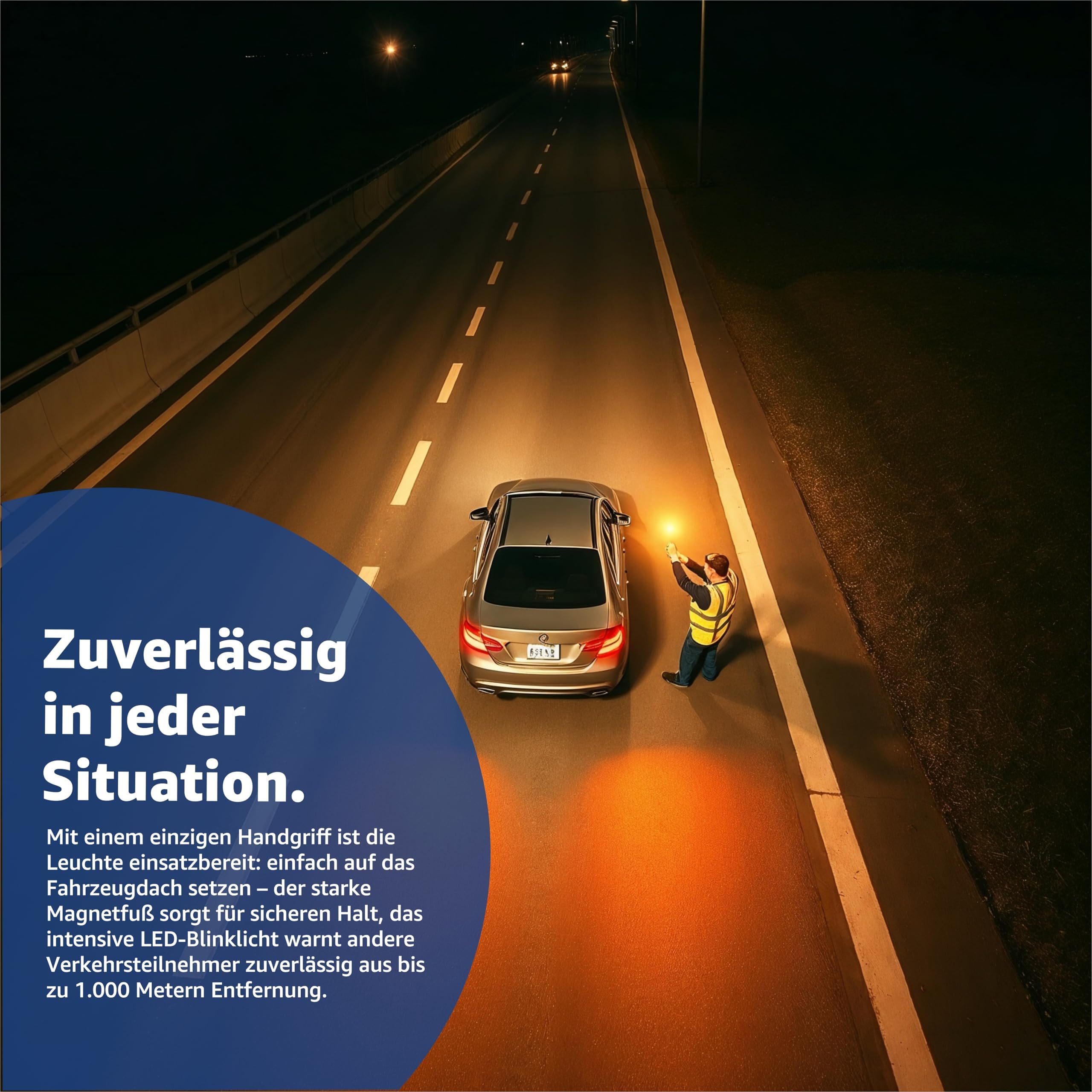 V16 Lampe d’avertissement – Auto & voiture – Homologation UE IDADA 21020060 – Triangle de signalisation 2026