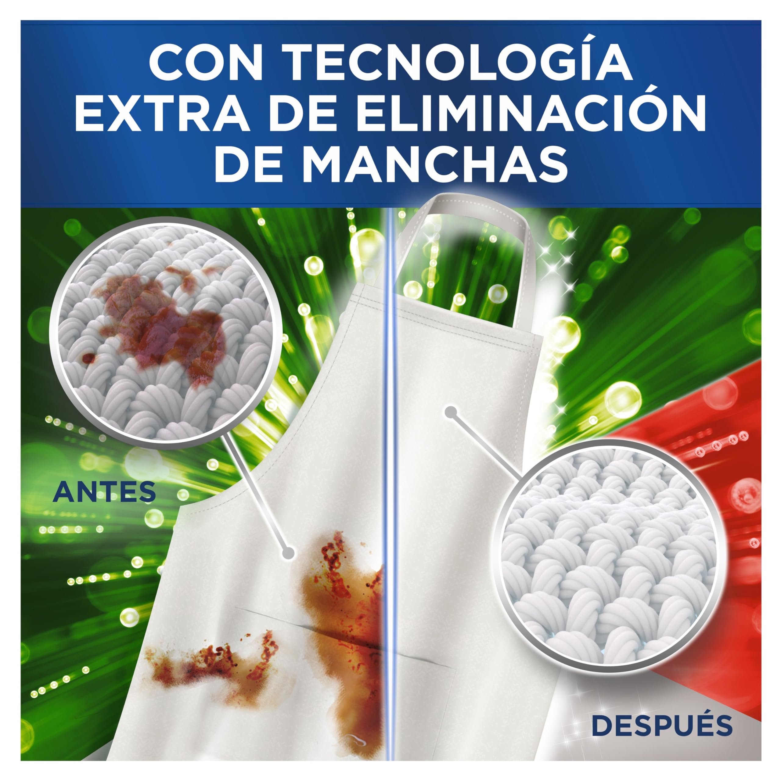 Ariel Professional Detergente Líquido Para Lavadora + Quitamanchas, 100 Lavados, 5l