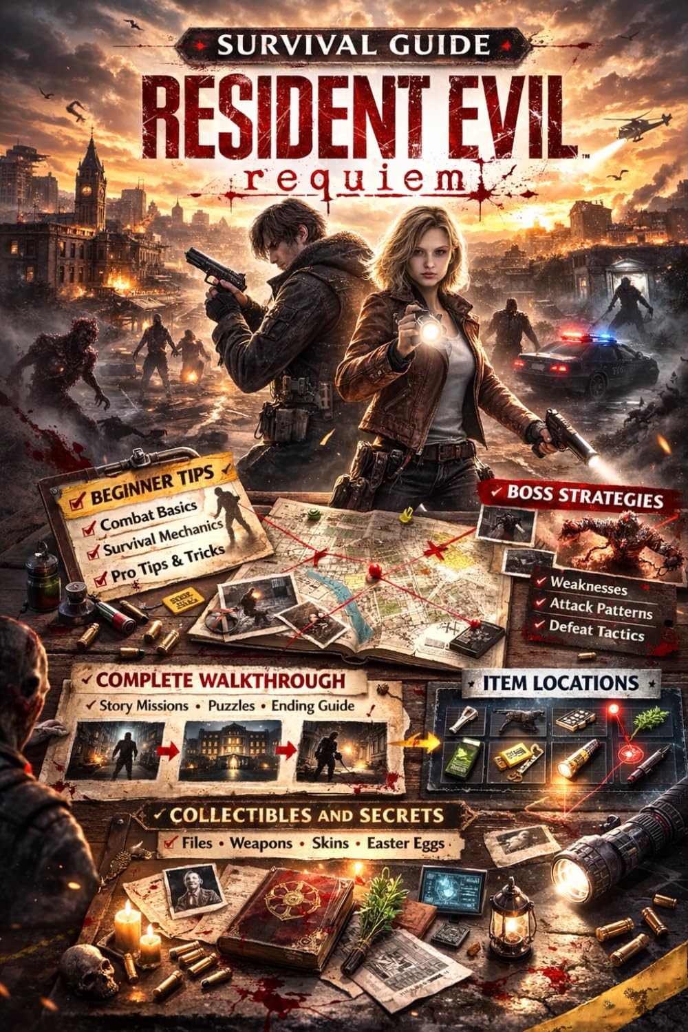 Resident Evil Requiem 2026 Complete Survival Guide: Official Walkthrough, Boss Strategies, Items Location, Collectibles, Tips & Strategies for Beginners and Veterans