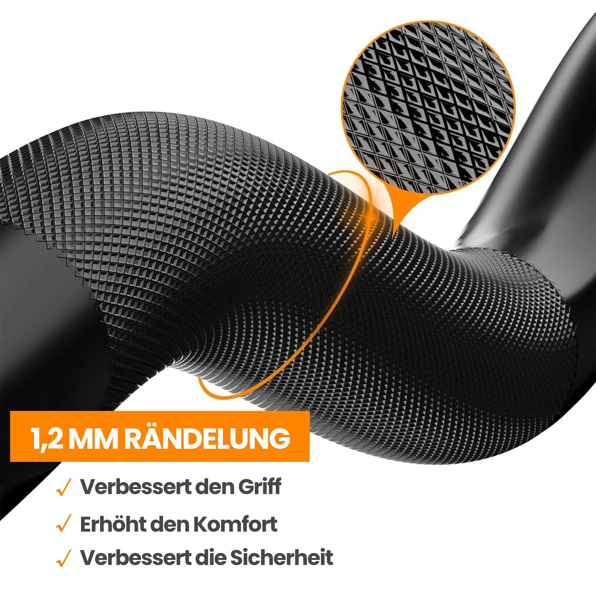 RitKeep 1,2 m Olympic EZ Curl Bar 300 kg Belastbarkeit für Armtraining