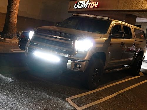 Miniatura 3 de Barra de luz Cree y LED de alta potencia, marca iJDMTOY, con soporte de montaje para defensas escondido e inferior, para Toyota Tundra