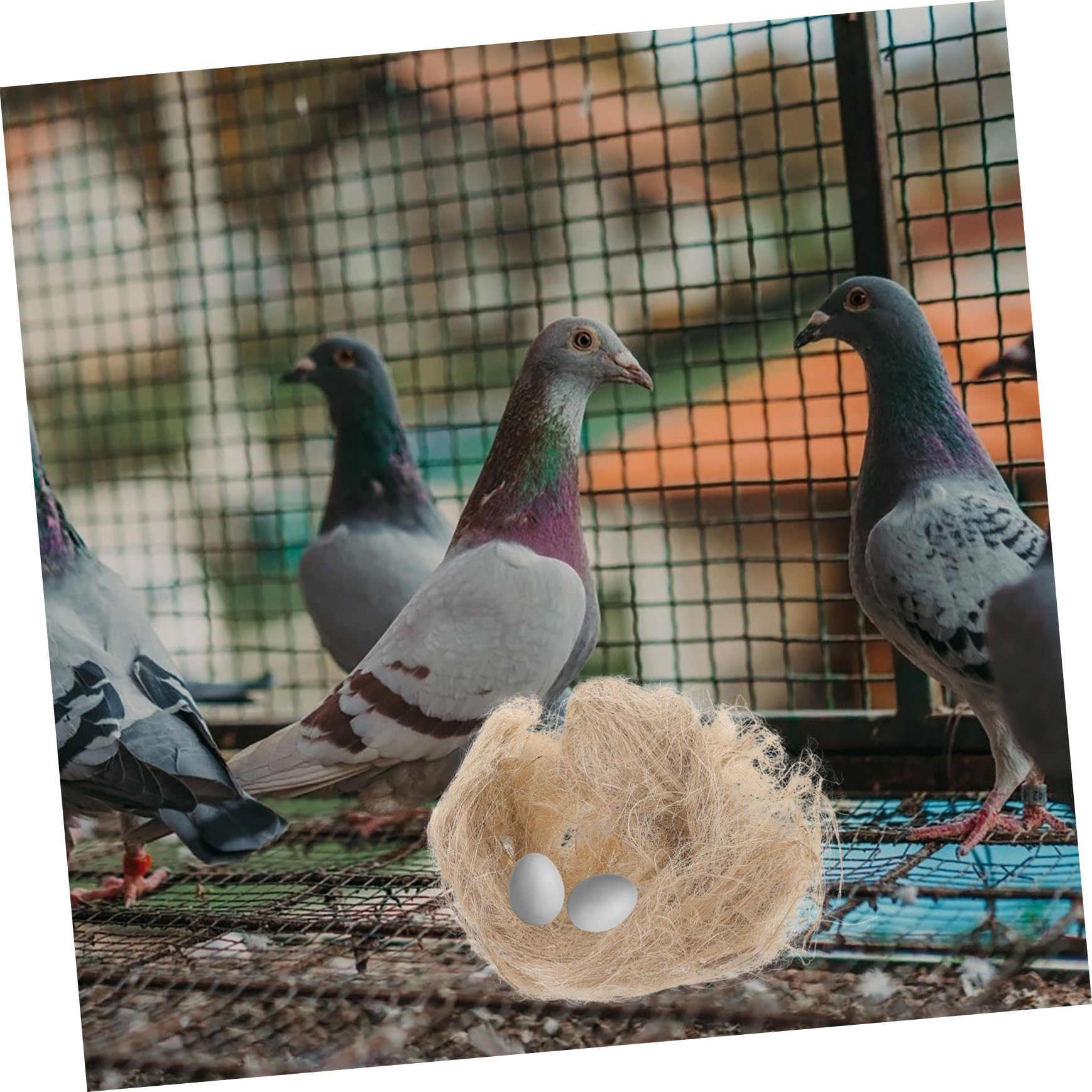 COLLBATH Natürliches Jute Vogelnistmaterial Für Innen- Und Außenbereich Weiches Nistfüllmaterial Für Warme Vogelnester Im Winter Nistkastenzubehör Für Wildvögel Und Papageien