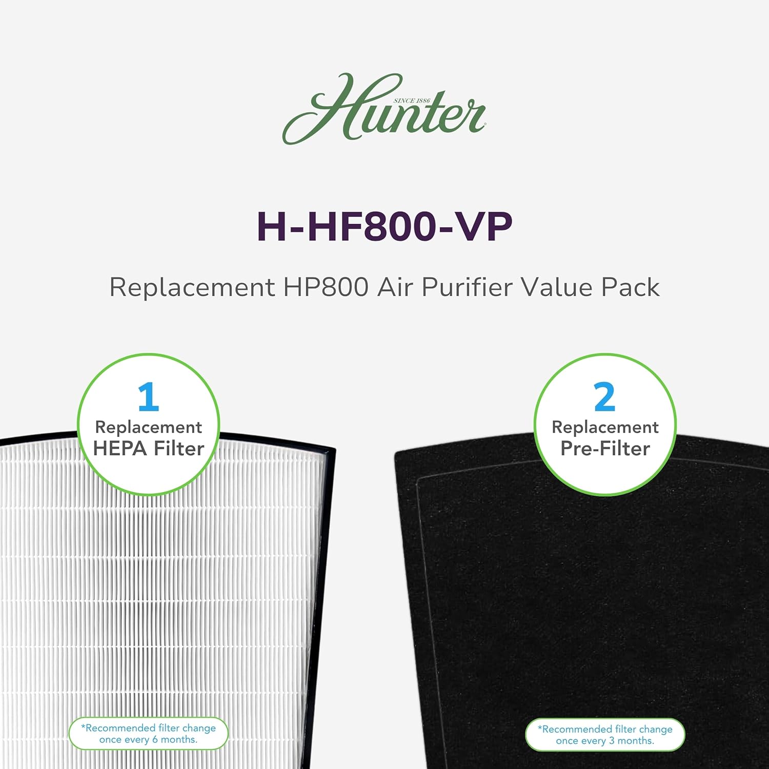 H-HF800-VP Replacement Air Purifier Filter Value Pack for Hunter HP800 Air Purifier Series - Image 4