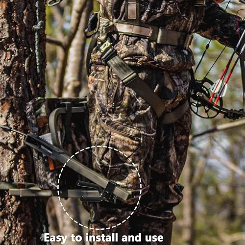 Miniatura 7 de Soporte de arco para árbol - Soporte ajustable para arco de caza de 12 dientes, fácil instalación, soporte para arco de árbol y accesorio de caza