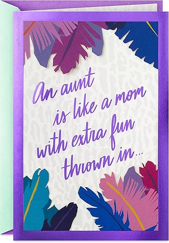 Hallmark Tarjeta del día de la madre o tarjeta de cumpleaños para tía (extra divertida)