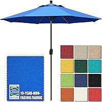 Vista 44 de EliteShade Paraguas de mercado para patio, sombrilla de mesa al aire libre con ventilación y 10 años que no se decolora