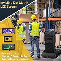 Vista 4 de Retevis Radio RT86 de 2 vías de largo alcance, radio profesional Walkie Talkies con micrófono, radios bidireccionales resistentes, alta potencia