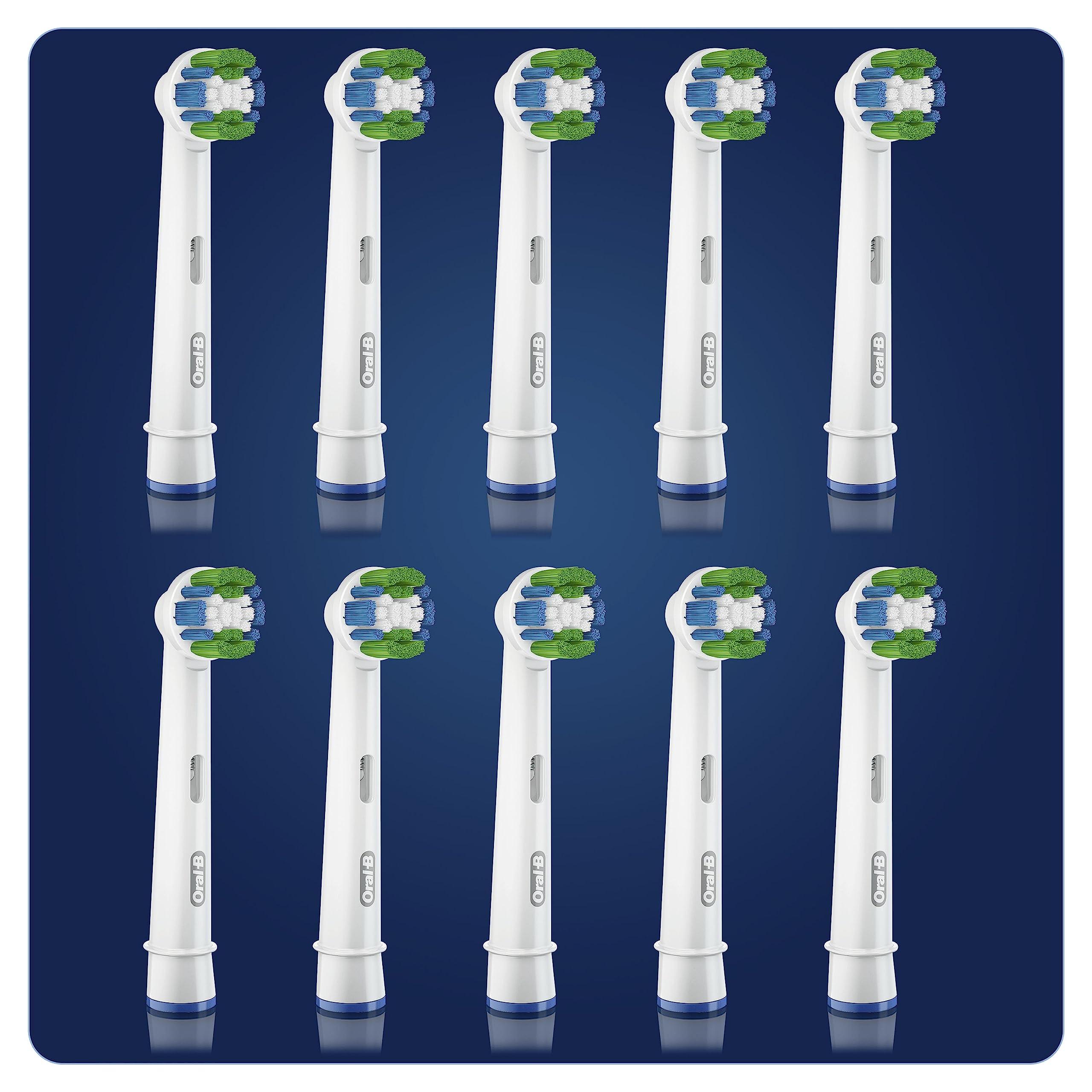 Oral-B Precision Clean Recambios Cepillo de Dientes Eléctrico, Pack de 10 Cabezales, Envase Reciclable, Apto para Tamaño Del Buzón