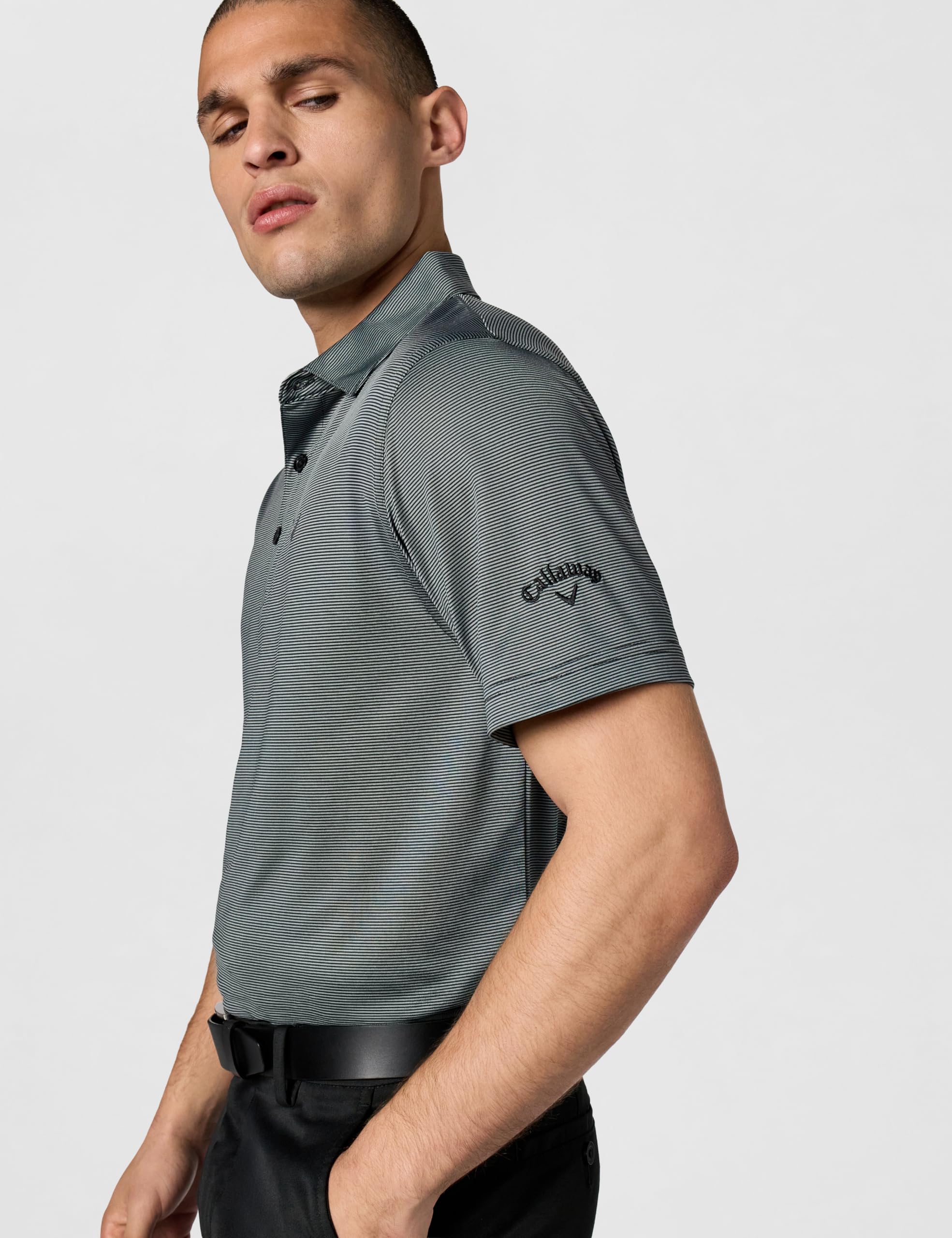 Callaway Pro Spin - Camisa de Golf de Manga Corta de Línea Fina (Grande, Alta Y Regular) Polo Hombre (Pack de 1)