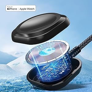 Apple Watch Charger Multi Charging Cable 4FT, Nylon Braided USB AM Port to Lightning Type C USB C Cord iWatch Magnetic Wireless Charger 3 in 1 Charging Wire for Apple iPhone Android Phone and iWatch