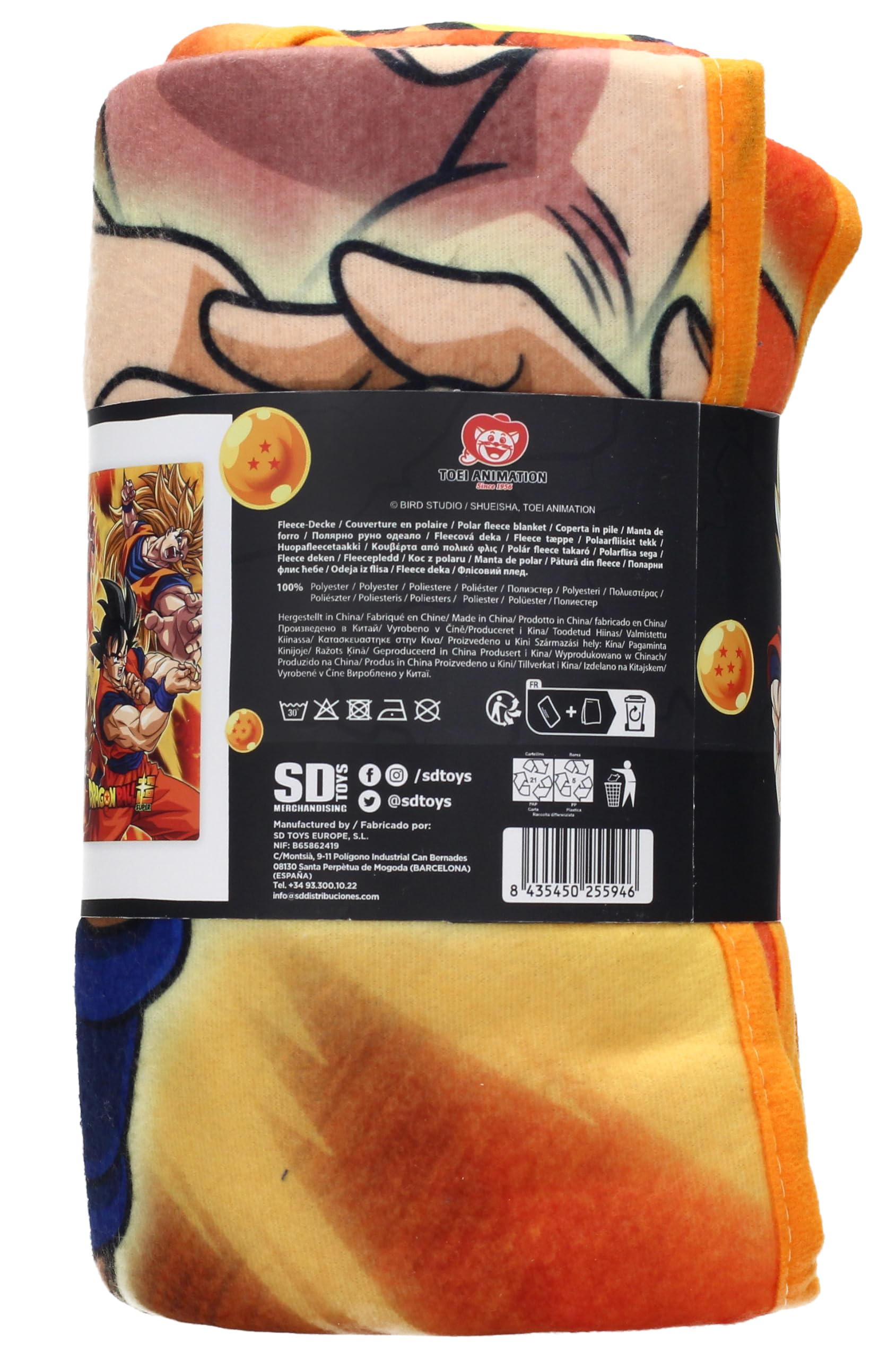 SD TOYS - Coperta 100 x 150 cm Battle of Gods Goku States Dragon Ball Super
