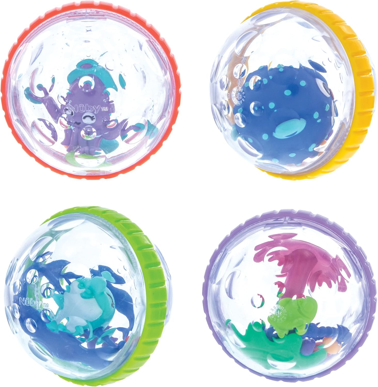 Nuby Bubbly Buds Interactive Bath Set – (4-Pack) Baby Bath Toys – 6+ Months Nuby Bubbly Buds Interactive Bath Set – (4-Pack) Baby Bath Toys – 6+ Months