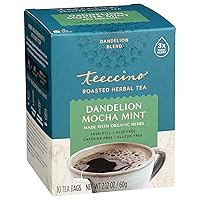 Vista 16 de Teeccino Té de Hierbas de Diente de León, Arándano y Vainilla, 10 Unidades - Té de Hierbas Rico y Tostado que es Libre de Cafeína y Prebiótico