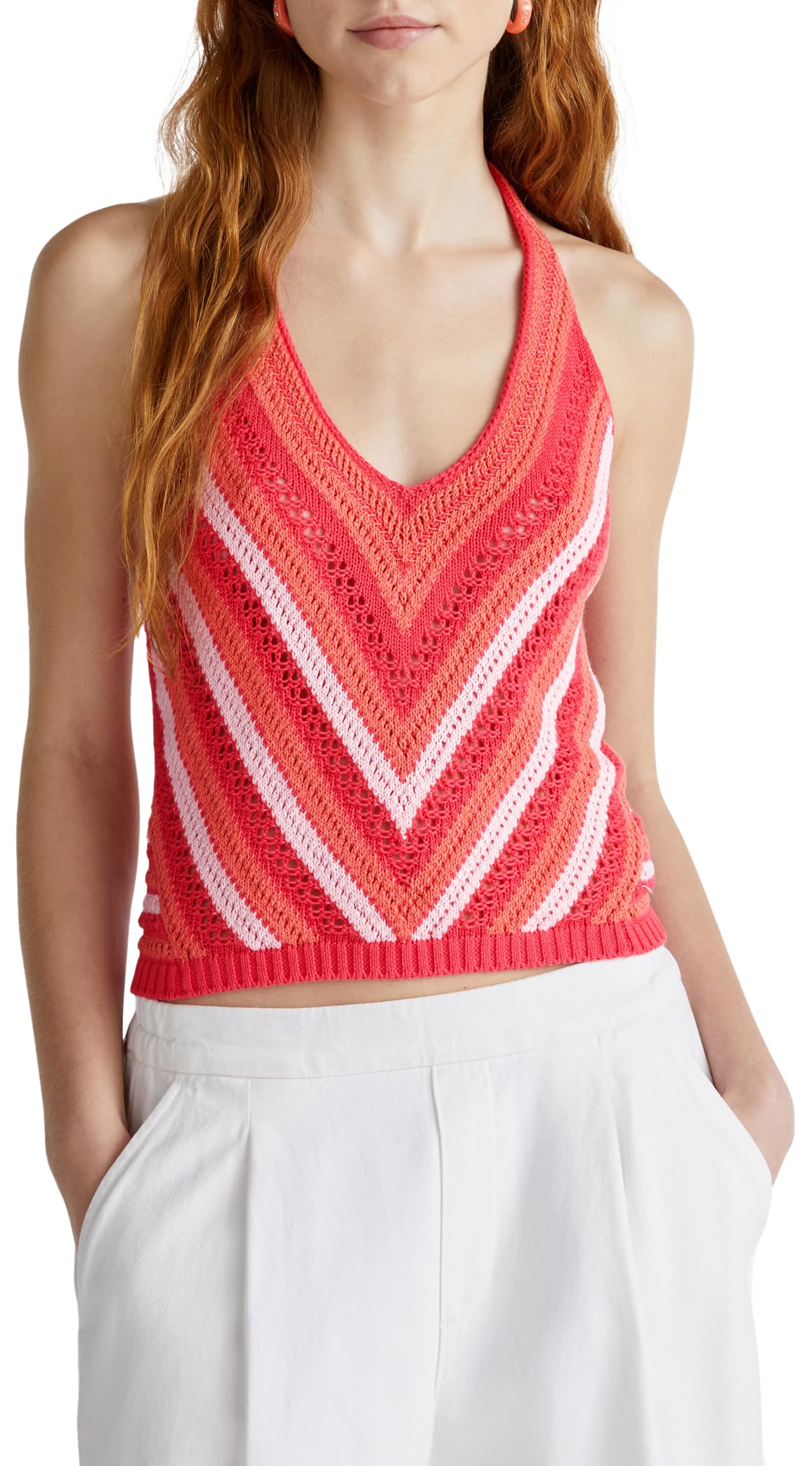 United Colors Of Benetton Women's Pink Tops, M