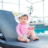 Vista 4 de Green Sprouts Baby Girls Brim Sun Protection Hat