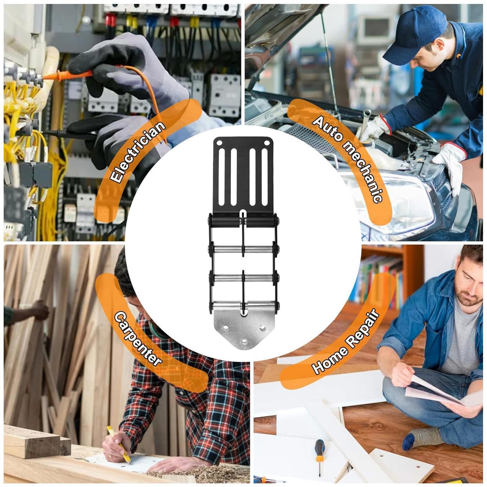 Gancho de herramientas de garaje | almacenamiento de aleación de aluminio | gancho de herramientas para cinturón | para trabajos de construcción al aire libre para sostener linterna, martillo