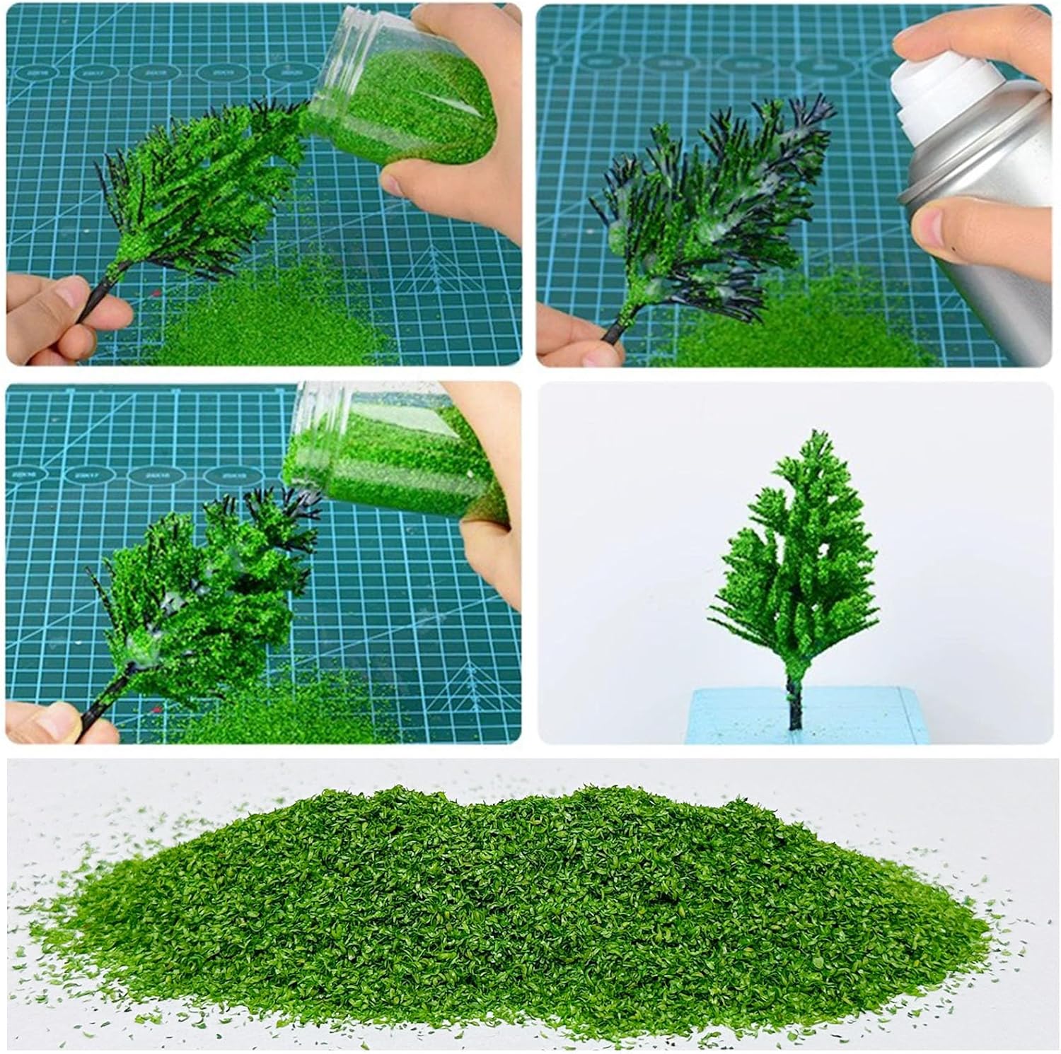 Realistic Miniature Leaves Model Scenery Leaf, 4 Color Simulation Leaves for DIY Railway Fairy Garden Simulation Vine for Fairy Garden Diorama Scenery Landscape Layout - Image 5