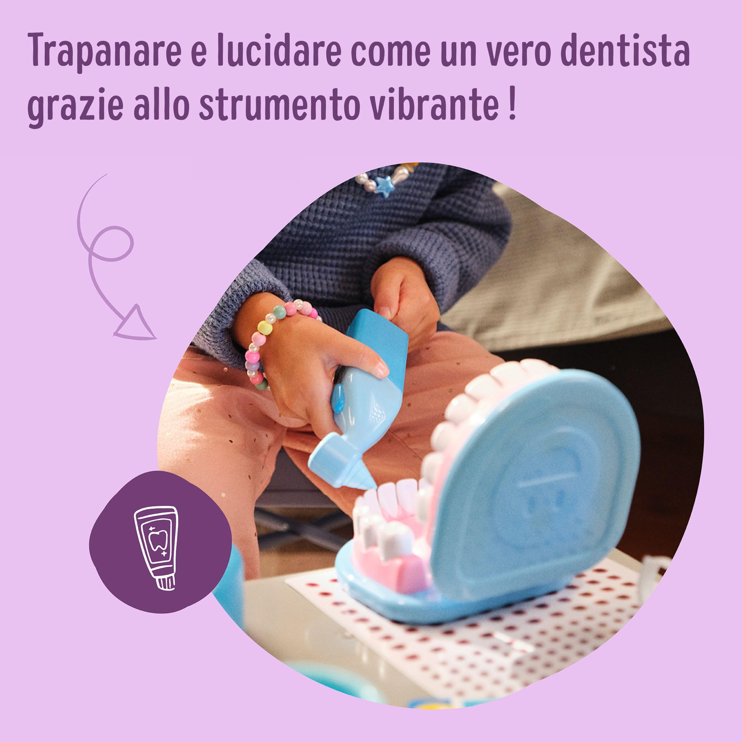 Melissa & Doug Set Per Piccoli Dentisti - Gioco Dentista con Attrezzi, Valigetta Medico, Giocattolo Educativo, Giochi di Imitazione Montessori, Regalo per Bambini e Bambine, 3+ Anni