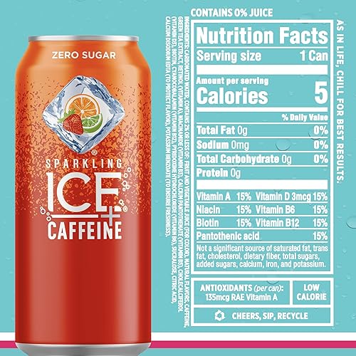 Miniatura 10 de Sparkling Ice + Paquete variado de cafeína frambuesa negraframbuesa azulcítricos fresacítricos cítricos Twist de 12 latas de 16 onzas
