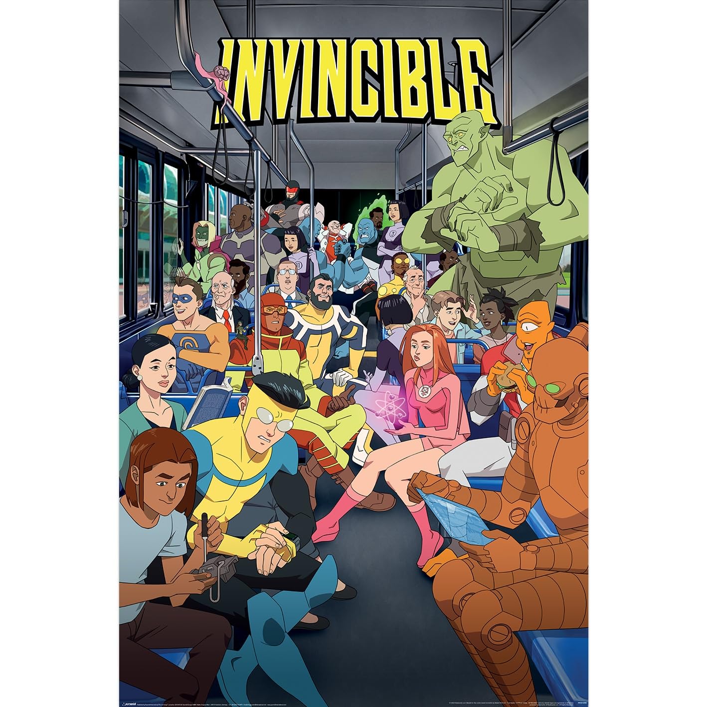 Invincible (Key Art Maxi Poster 60cm x 90cm, Official Licensed Superhero Wall Art, Premium Animated Series Print for Bedrooms, Gaming Rooms & Collectors