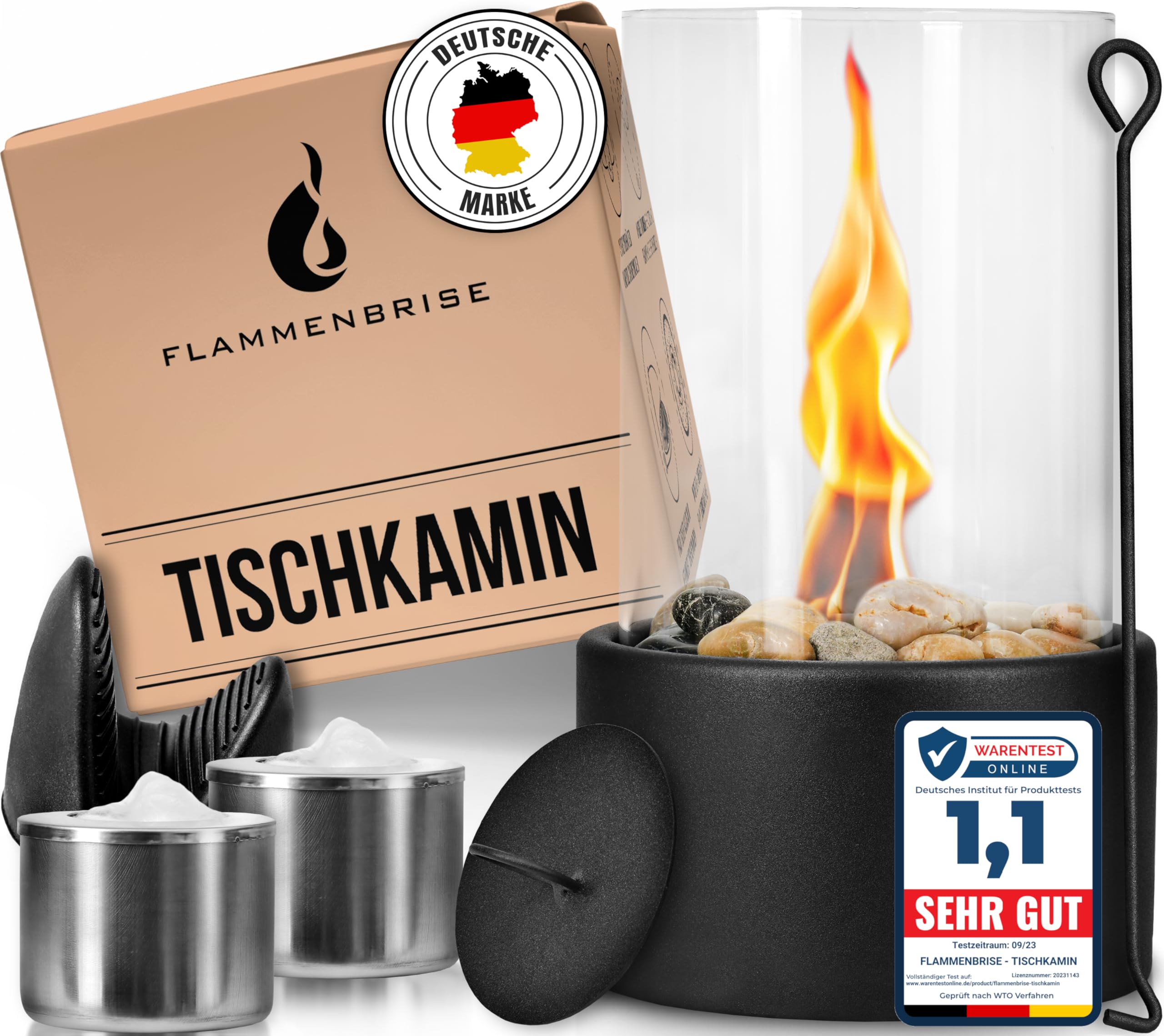 Tischkamin Aus Naturstein Mit Bio-Ethanol – Gemü Produktbild-Vorschau 3