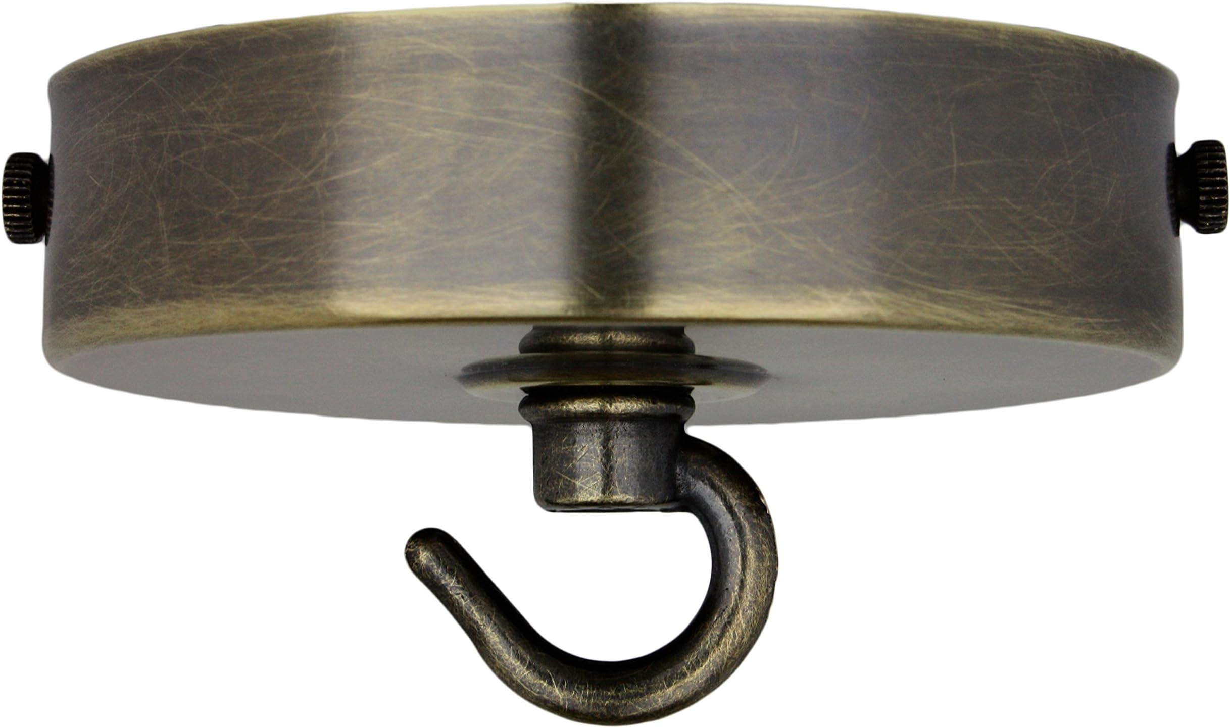 Ceiling Light Hook. Chandelier Hook. Vintage Brushed Antique Pendant Light Hook. Ceiling Rose with Hook. Heavy Duty Ceiling Hook.