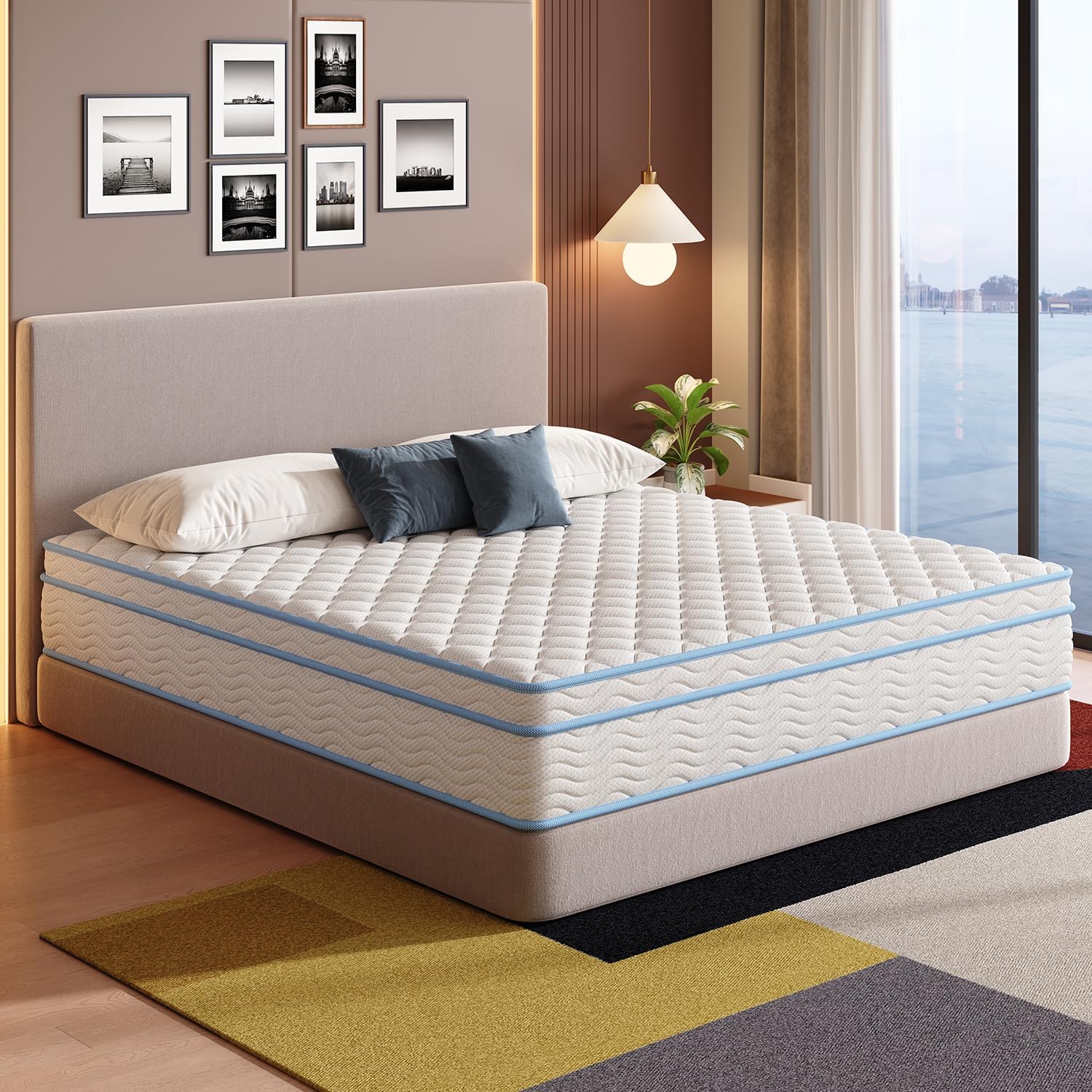 Twin Mattress,10 Inch Twin Size Mattresses for Advanced Gel Memory Foam, Soft and Comfortable, Medium Firm, Pressure Relief, CertiPUR-US Certified Twin 10 inchs - Image 1 of 7