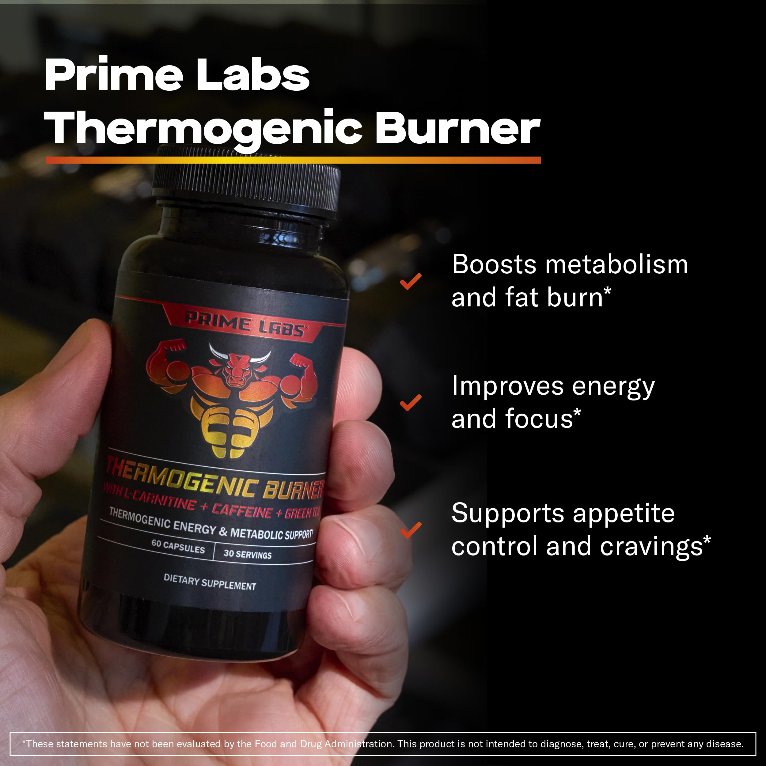 l burn l carnitine caffeine 60 tabs Prime Labs Thermogenic Fat Burner for Men - Weight Loss Supplement - with L-Carnitine, Caffeine, & Green Tea - Thermogenic Energy & Metabolic Support L-Carnitine Elite Burn™ - Strawberry