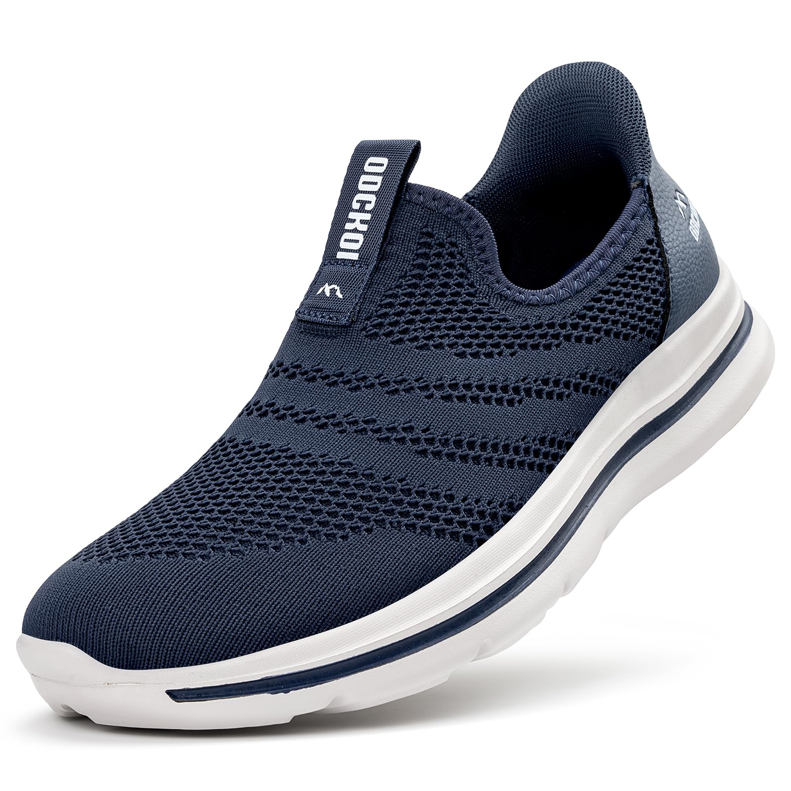 ODCKOI Baskets Slip-on Homme Respirantes - Légères et Confortables pour Ville, Randonnée, Course à Pied - Chaussures de Sport sans Lacets en Mesh Minimalistes