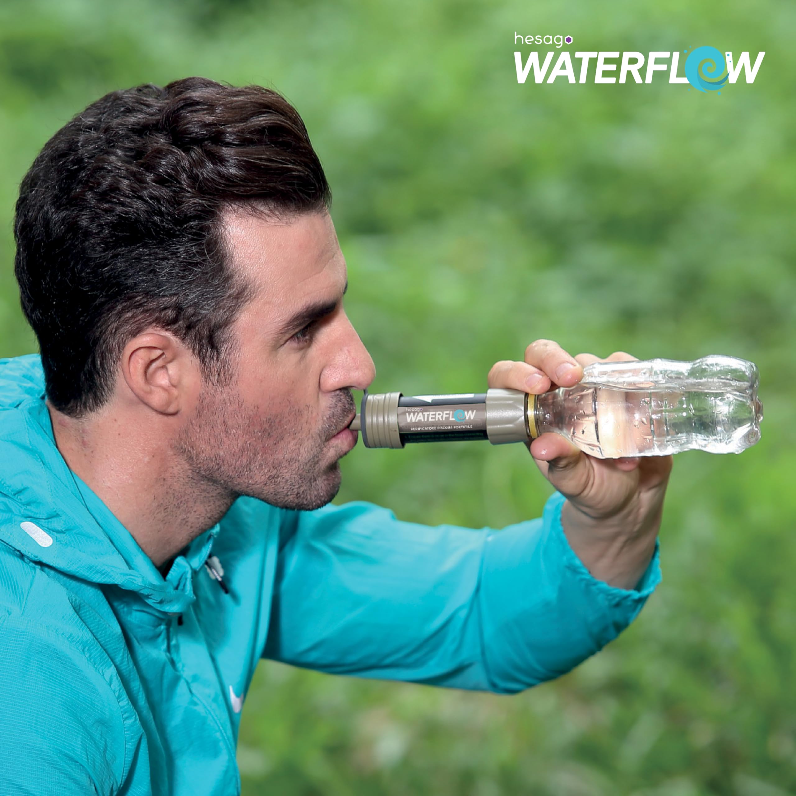Waterflow 3 Stadi - Filtro Acqua per Escursionisti e Kit Sopravvivenza, Depuratore, Purificatore, Potabilizzatore - Rimozione Batteri al 99,9%