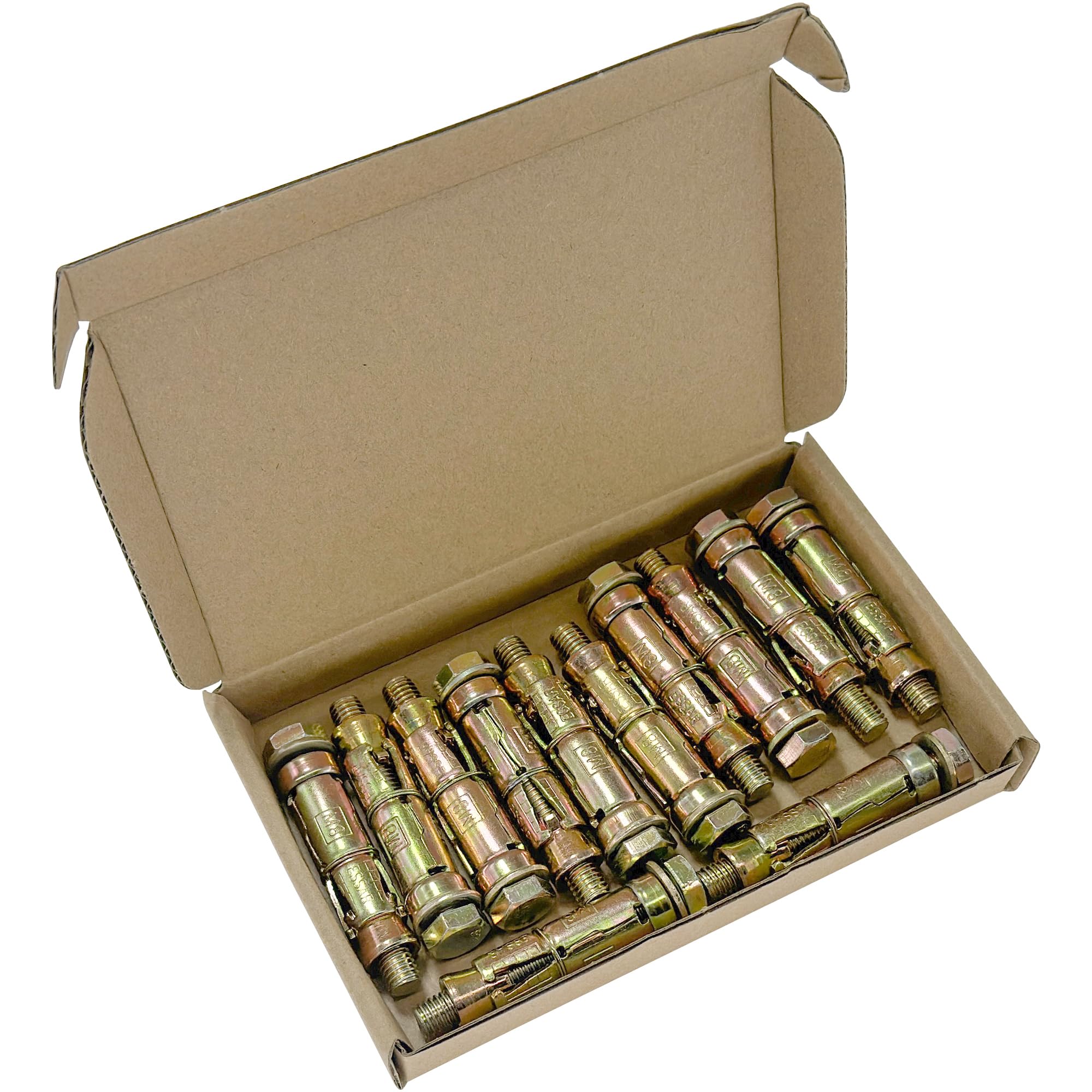 Lot de 12 boulons à expansion robustes (M8)