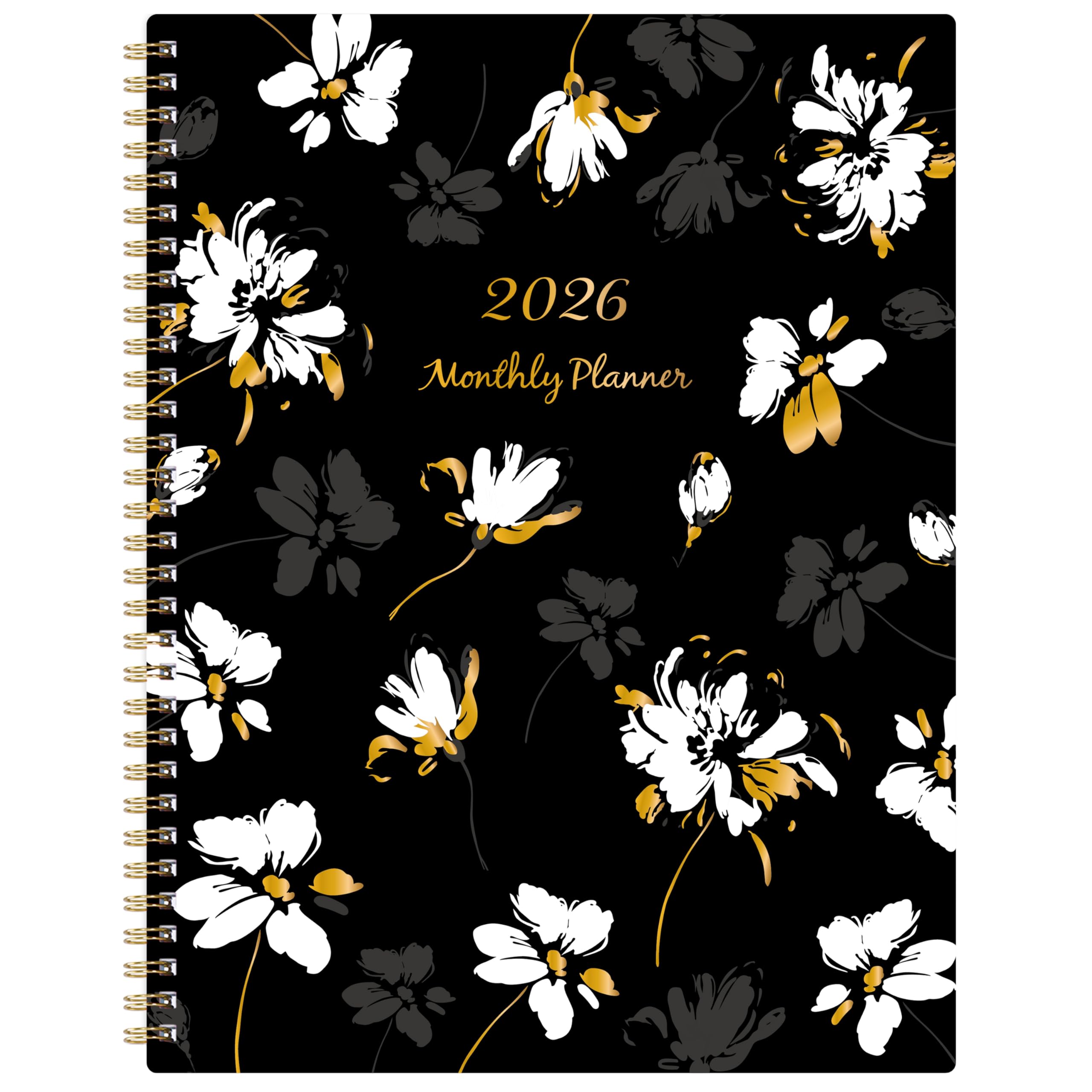 2026 Monthly Planner - 2026 Planner from Jan. 2026 - Dec. 2026, 2026 Monthly Calendar with Tabs, Inner Pocket, 8.5" x 11"
