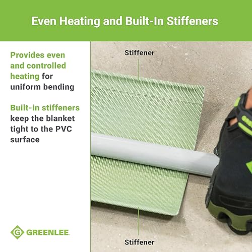 Miniatura 8 de Greenlee 860-4 Manta de calefacción de PVC controlada termostáticamente para conductos de PVC de 3-12" a 4", 120 voltios, 1300 vatios