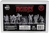 Vista 2 de 28 mini figuras de fantasía pintables, todos los diseños únicos, tamaño hexagonal de 1 pulgada compatible con DND Dungeons Dragons, Pathfinder