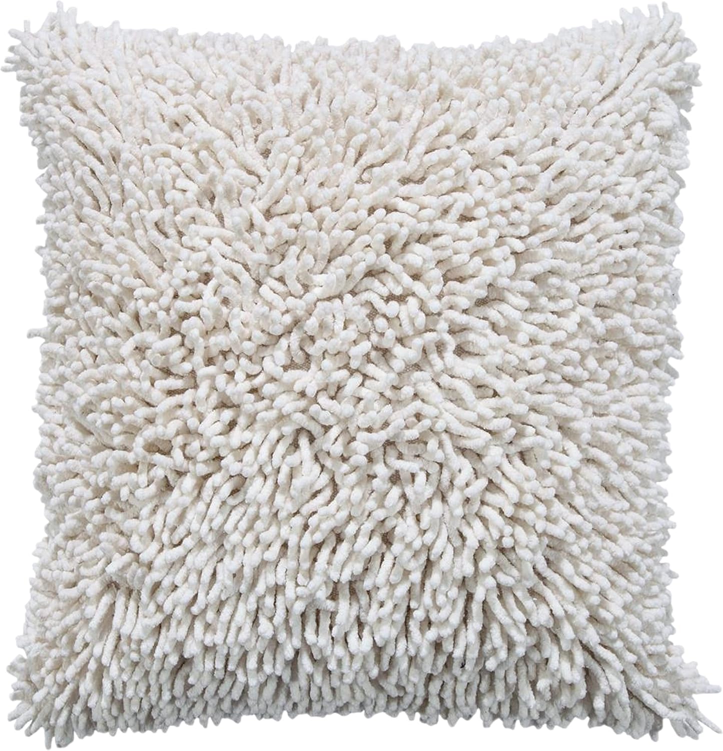 Cushion Collection - Soft Shag Coral Reef Pillows with Insert/Pillow (Grey, 18''x18'')