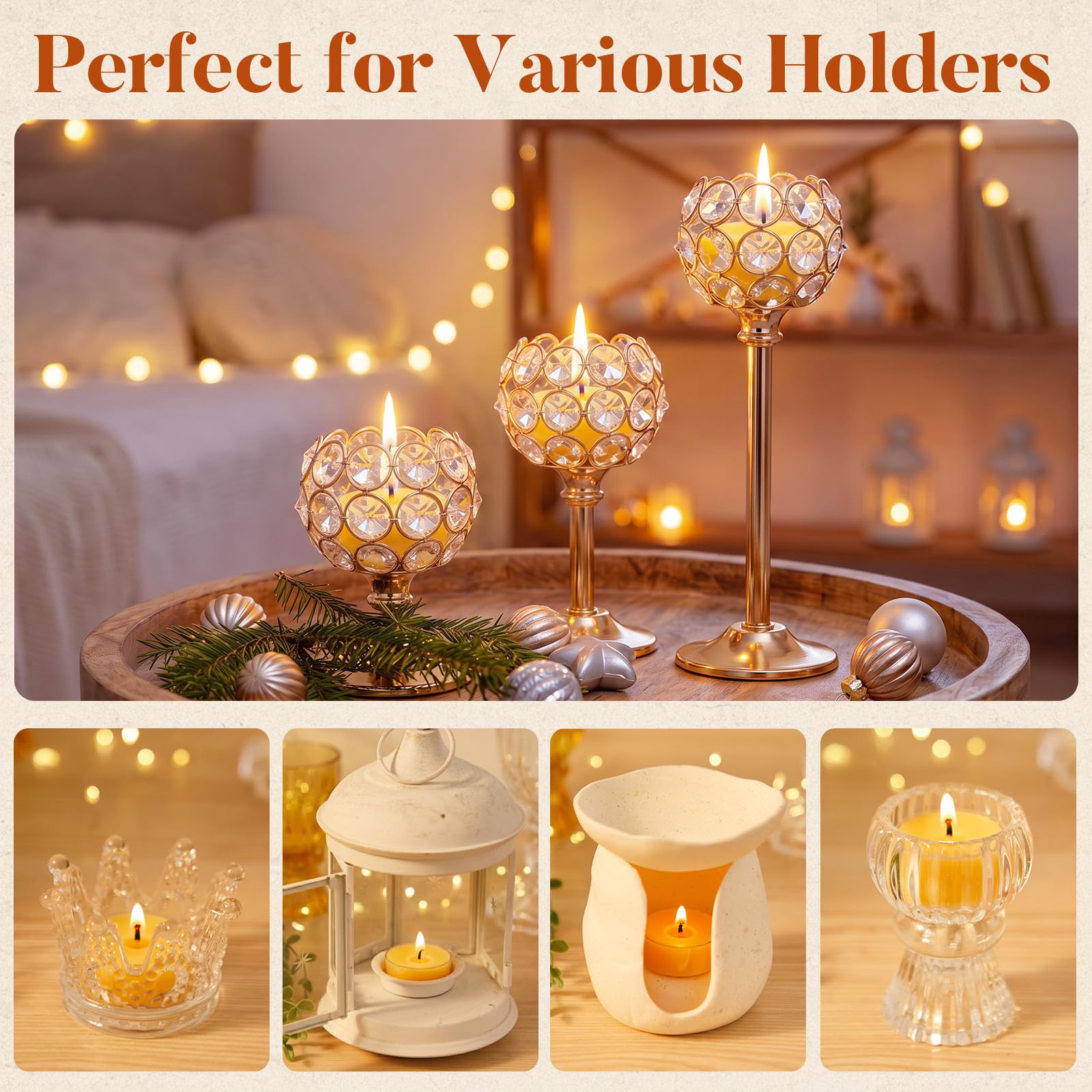 Ashlux Beeswax Tea Lights - 12 Pack, Clean Burn -7 Ashlux Beeswax Tea Lights - 12 Pack, Clean Burn -7