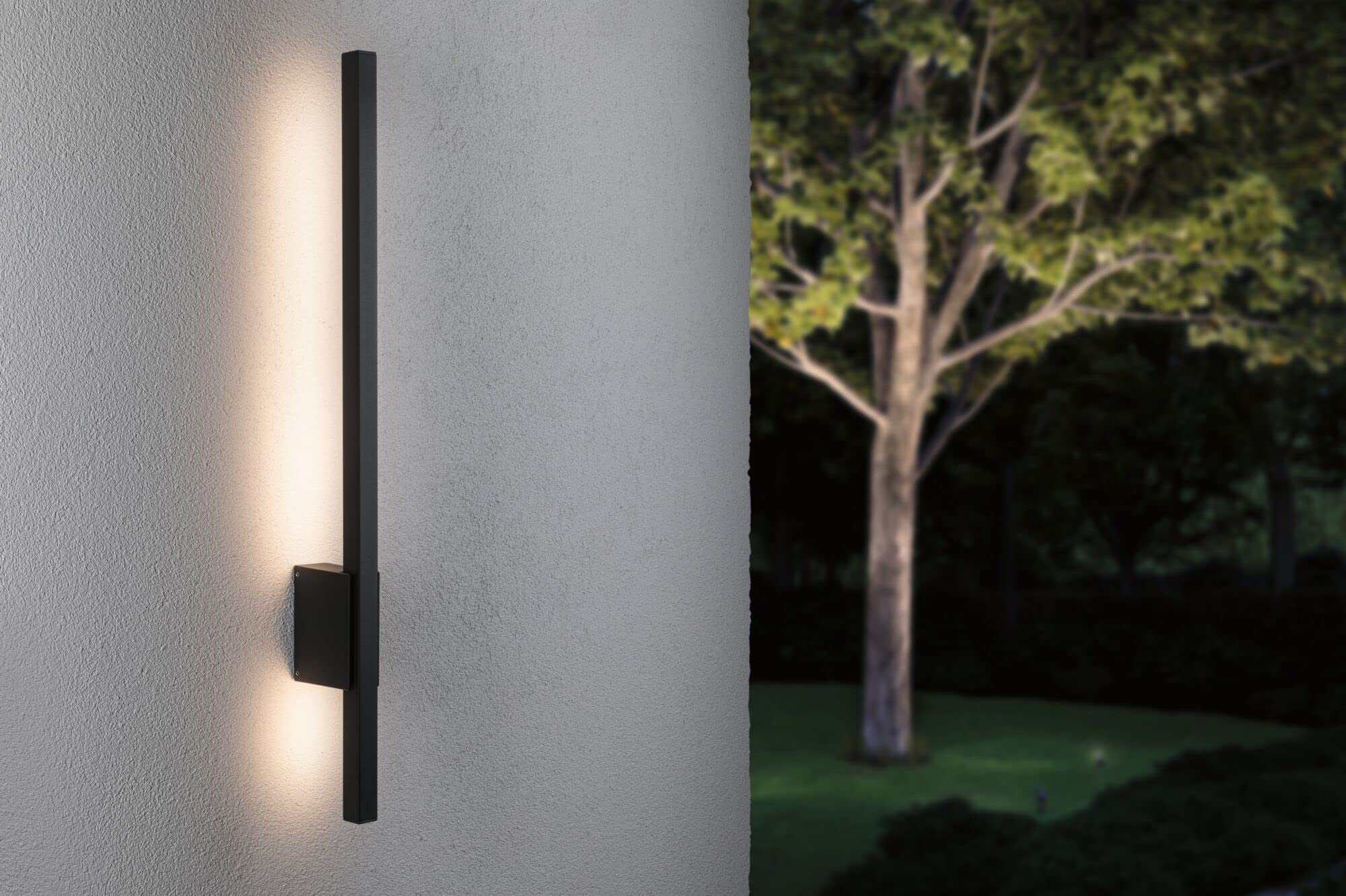 Paulmann 94743 LED buitenverlichting wandlamp Stan zeewaterbestendig IP44 600mm 3000K 9W 220lm 230V antraciet alu warmwit