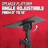 Gator Frameworks GFWSPKSTMNDSKCMP | Desktop Vise Studio | DJ Monitor | Speaker Stand | Stand | Pair
