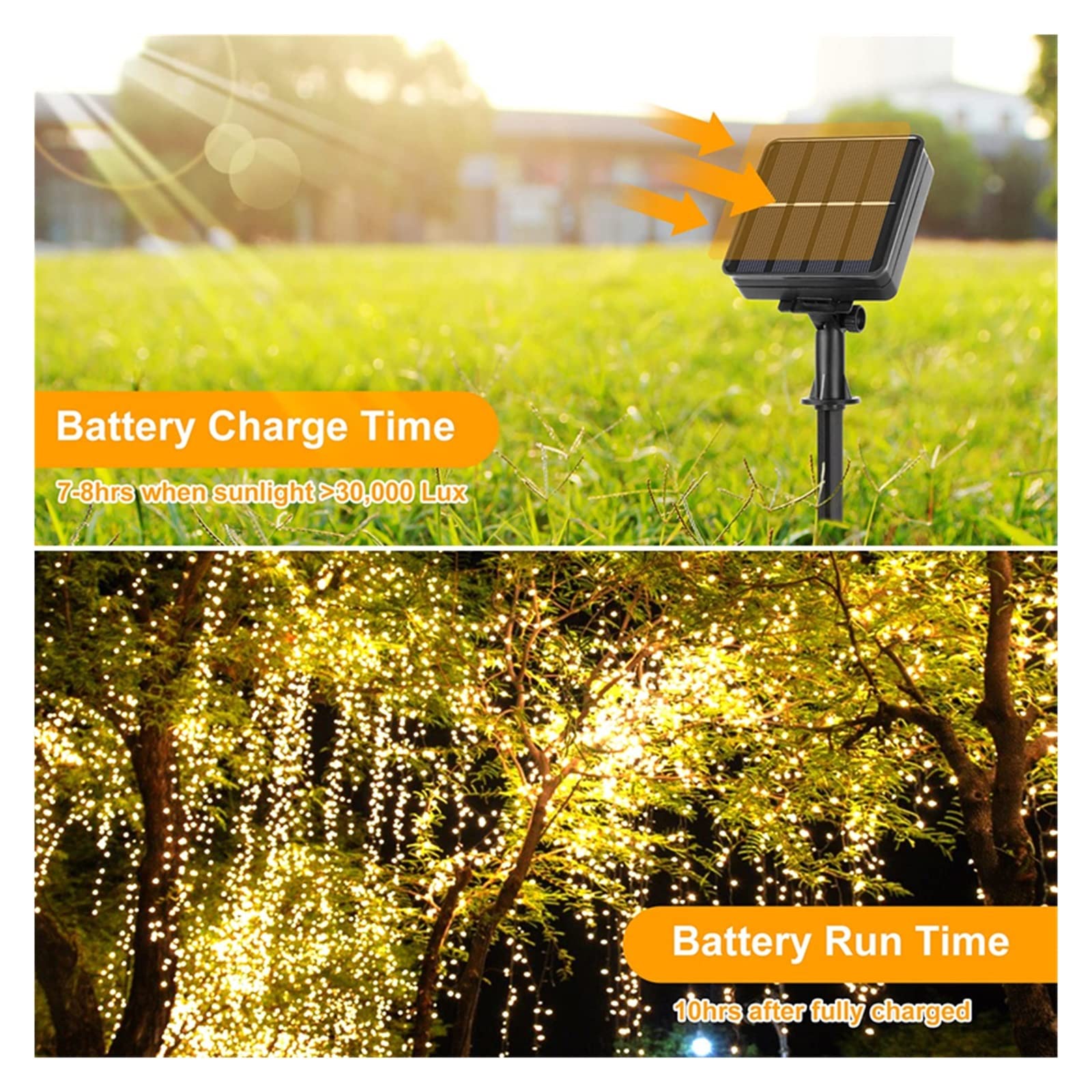 Solarna lampa uliczna, 4 paczka 22/32M bajkowe oświetlenie led na energię słoneczną zewnętrzna girlanda Led wodoodporna girlanda łańcuchy świetlne Christmas Party Garden lampa słoneczna Decor na ulice