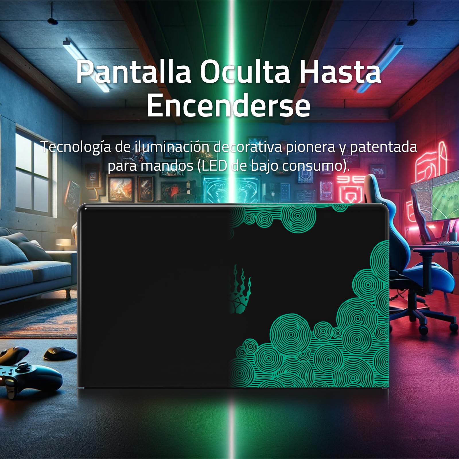 Switch TV Dock, Dock Switch Compatible con Nintendo Switch/OLED Cargador de Joypads, Base Switch con 4K/1080P HDMI, Carga Docking Station Multifuncional 7 Colores LED/Puertos USB 3.0, Negro