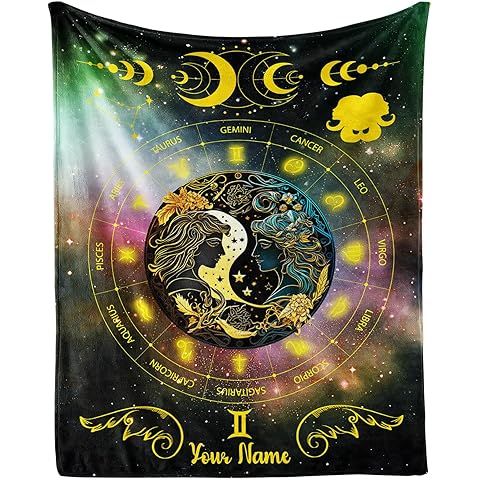 CaomeiWu Custom Gemini Zodiac Blanket, 50