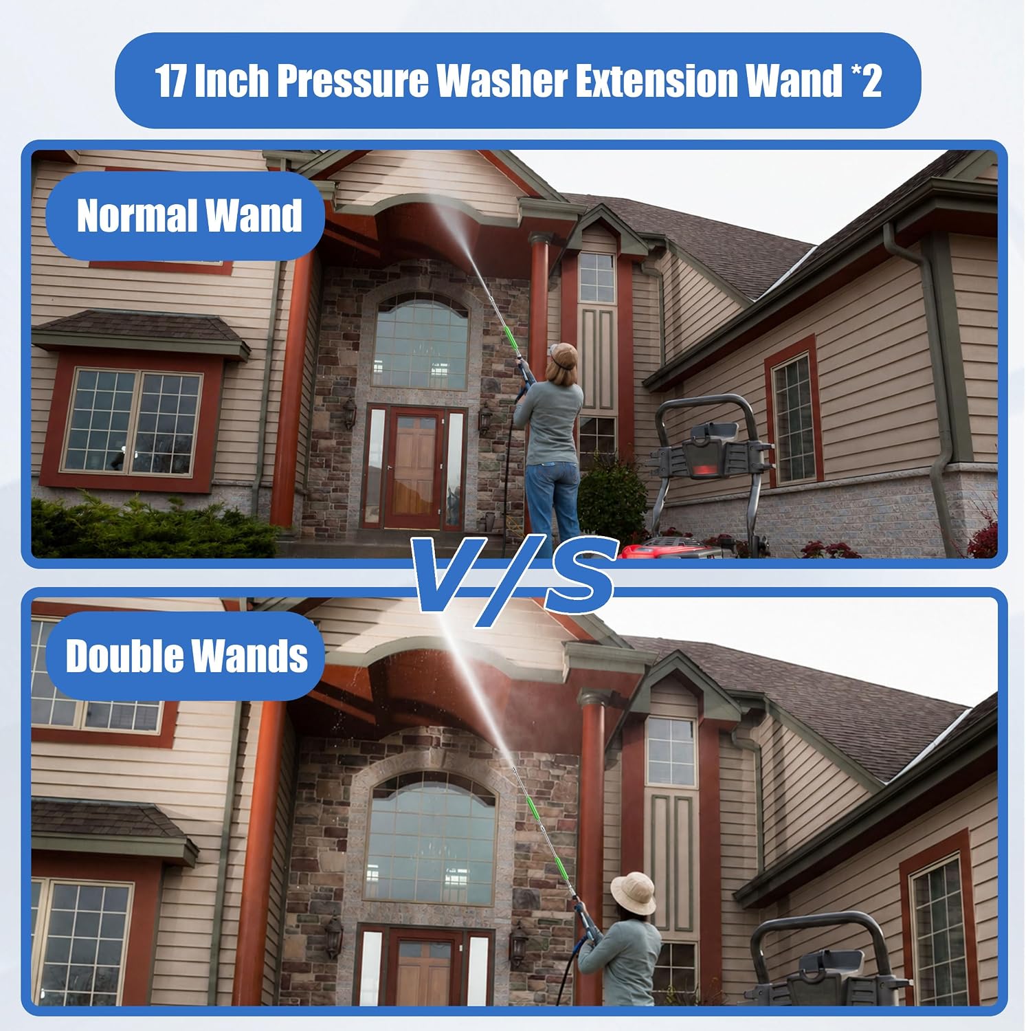RIDGE WASHER Pressure Washer Extension Wand, 17 Inch, Stainless Steel image 3