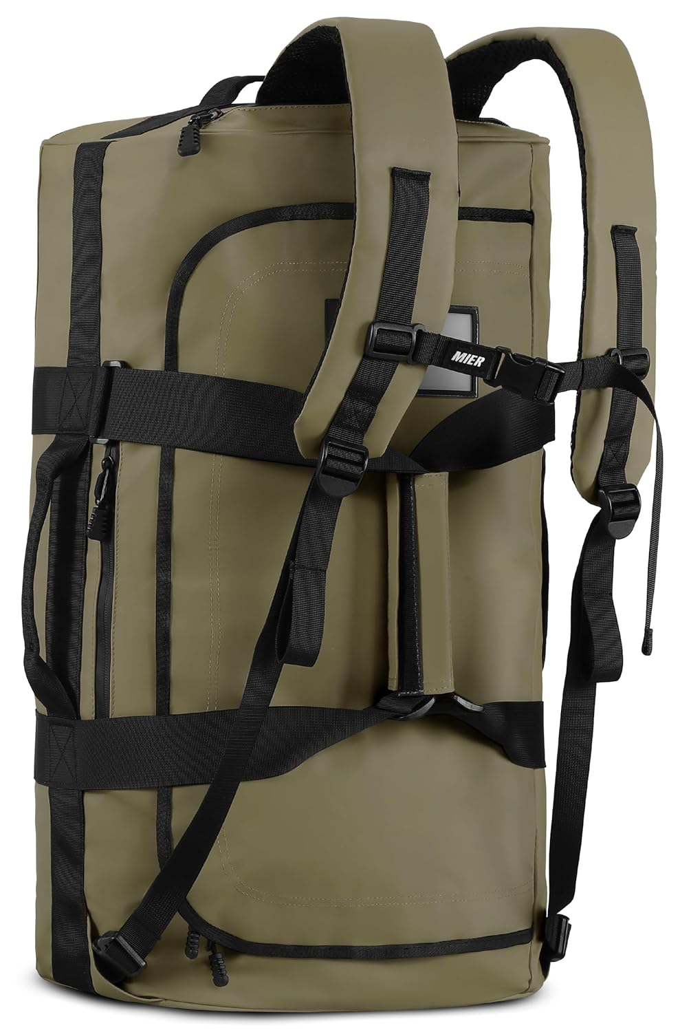 MIER Water Resistant Backpack Duffle Heavy Duty Convertible Duffle Bag with Backpack Straps for Gym Sports Travel
