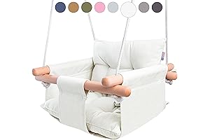 Protected Playtime for Infants: CaTeam's Secure and Delightful Canvas Baby Swing