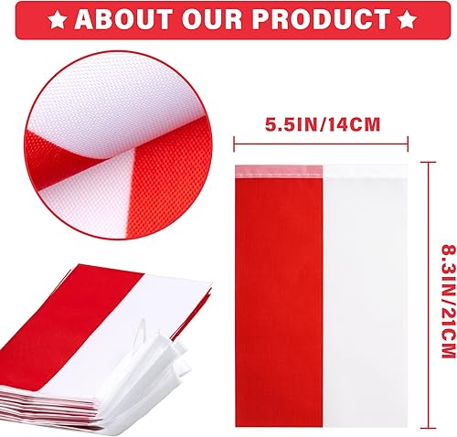 Miniatura 111 de Banderín de bandera de República Dominicana, pequeña mini bandera dominicana, banderín de banderines, decoración nacional de país para escuela