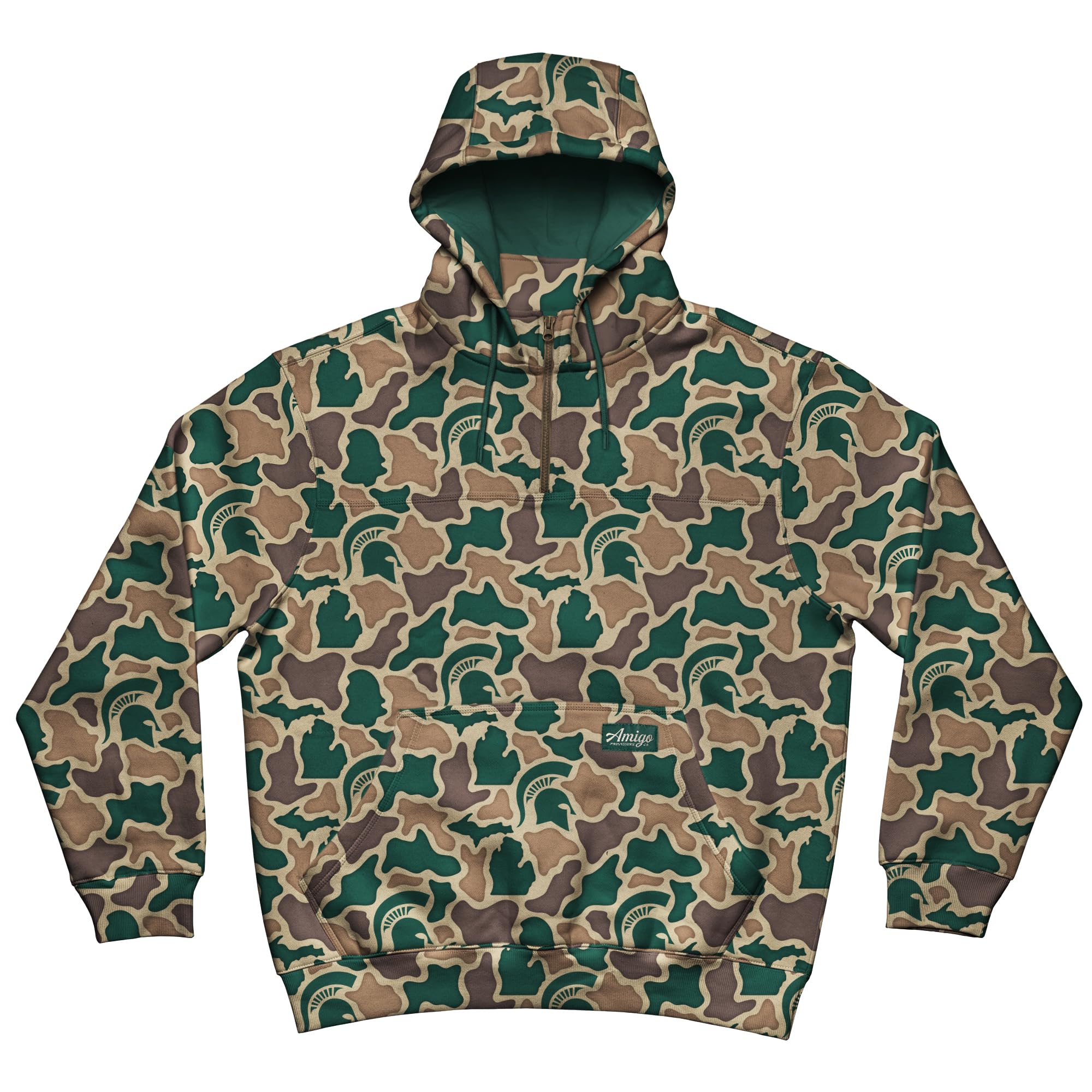 AMIGO NCAA mens Dwr Quarter Zip Hoodie