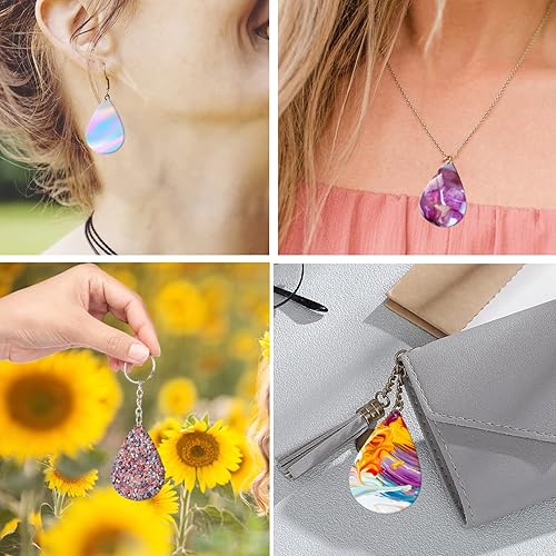 Miniatura 6 de Moldes de silicona para pendientes epoxi 113 piezas de resina en forma de lágrima moldes de joyería de resina para pendientes de resina epoxi