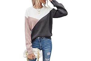 Women's Chic Colorblock Sweaters under $10