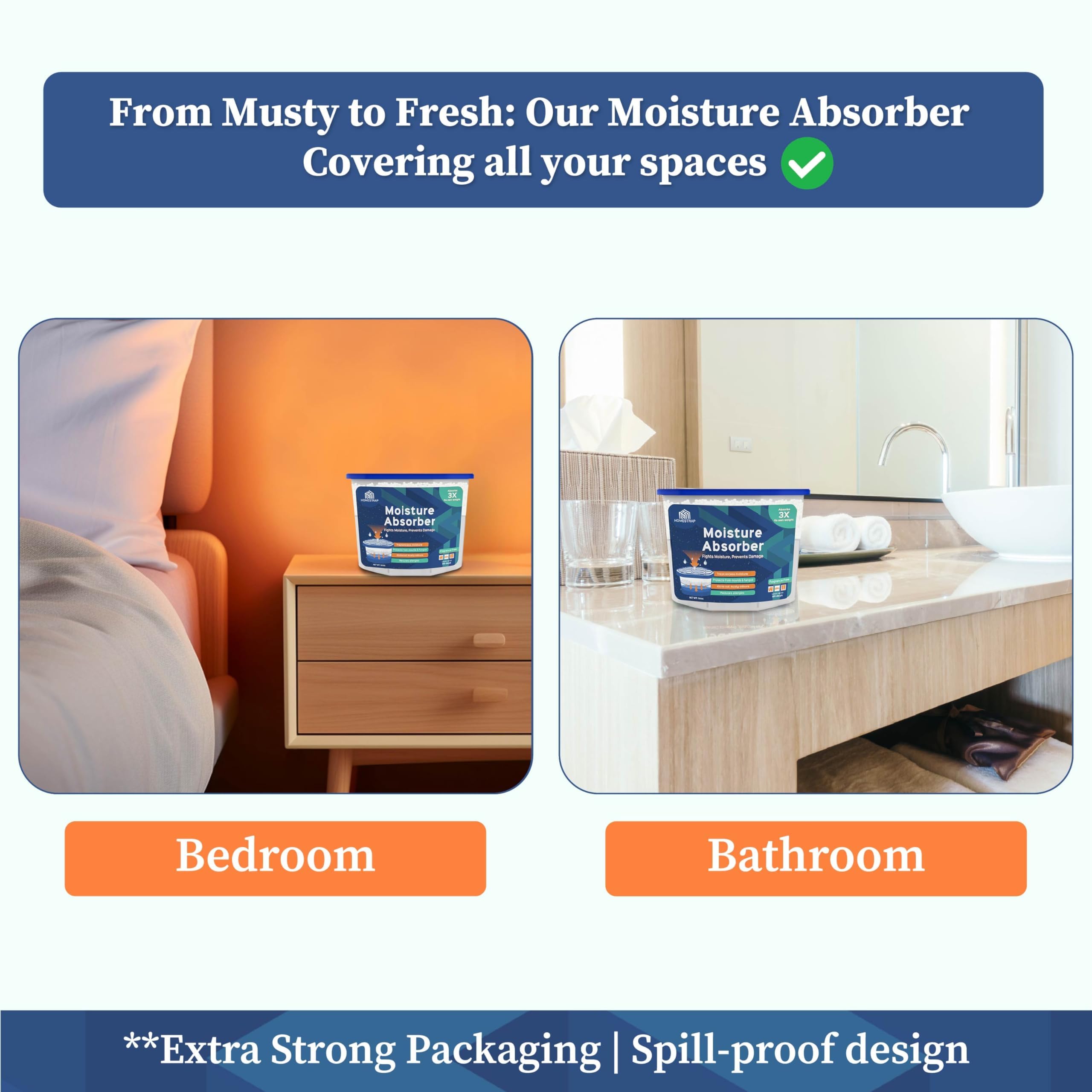 HomeStrap Moisture Absorber - Protect Your Belongings -4